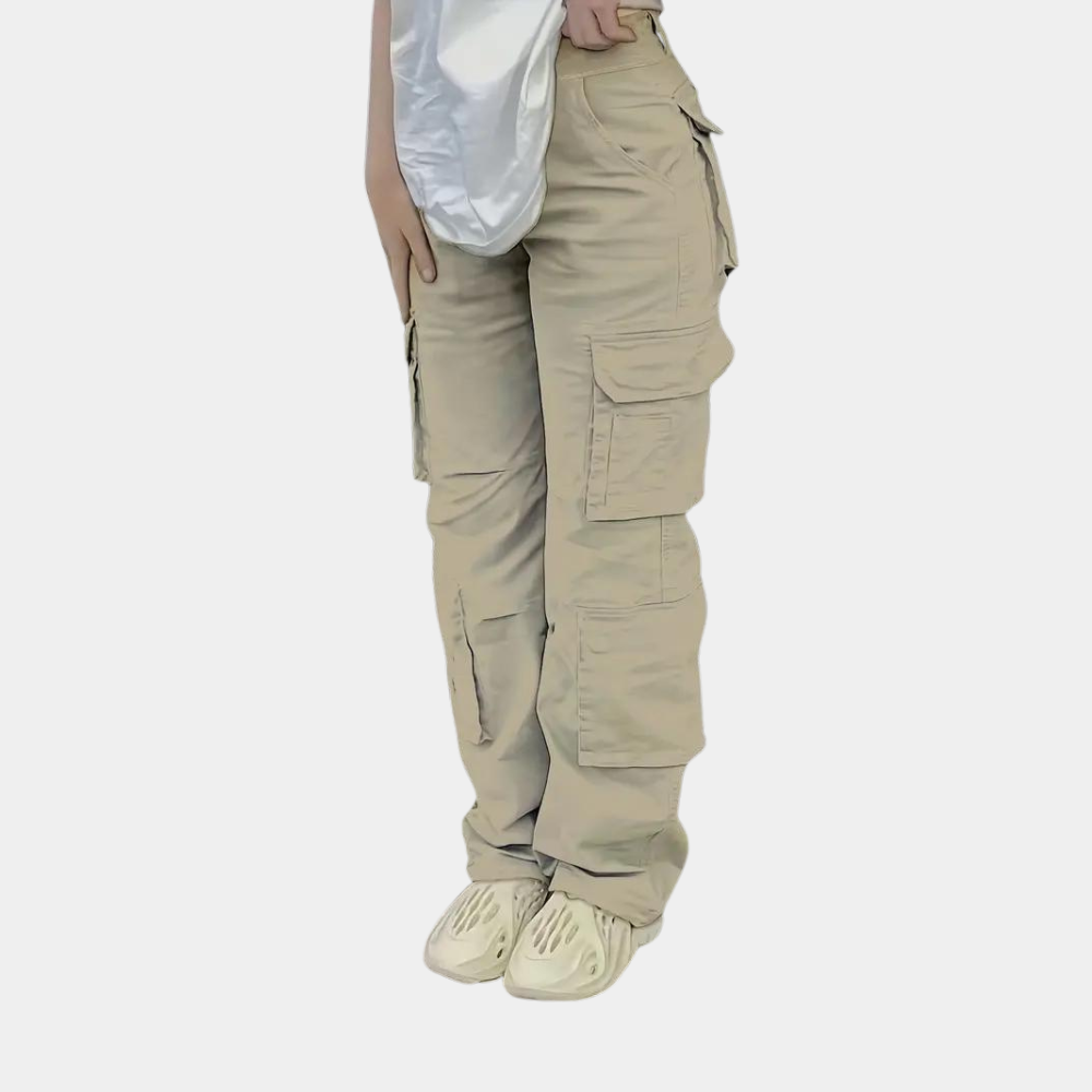 Cecilia - Lightweight cargo trousers for women with multiple pockets, ideal for summer