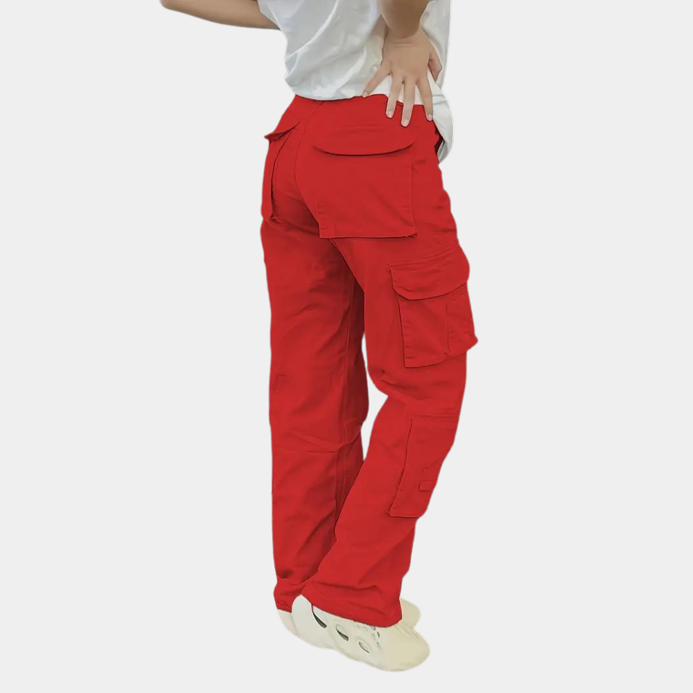 Cecilia - Lightweight cargo trousers for women with multiple pockets, ideal for summer