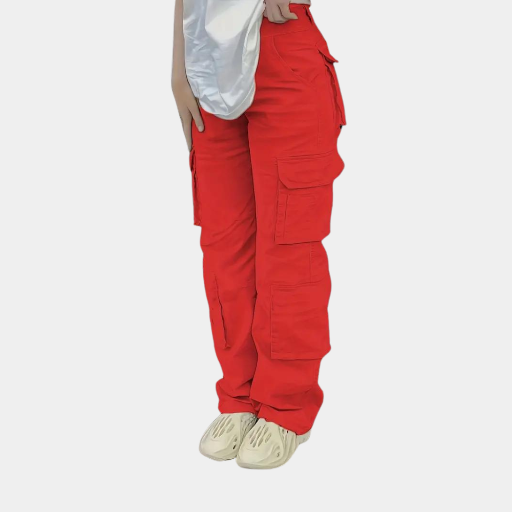 Cecilia - Lightweight cargo trousers for women with multiple pockets, ideal for summer