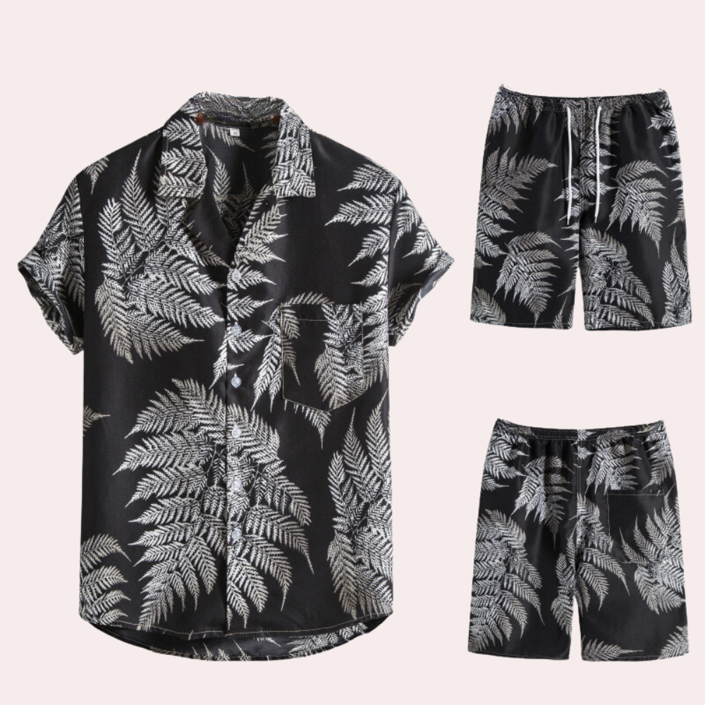 Amedeo - Two-Piece Hawaiian Men's Set for Summer