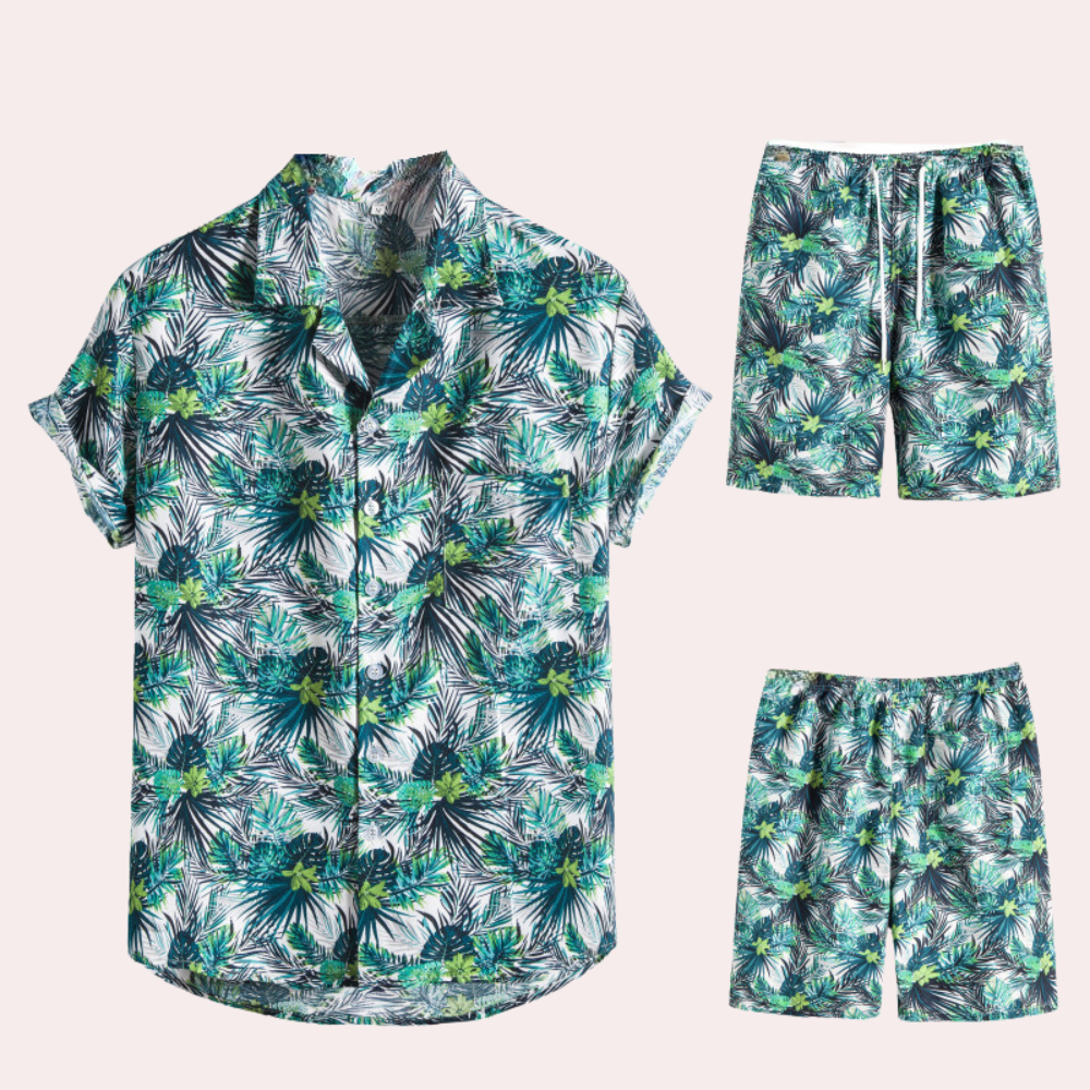 Amedeo - Two-Piece Hawaiian Men's Set for Summer