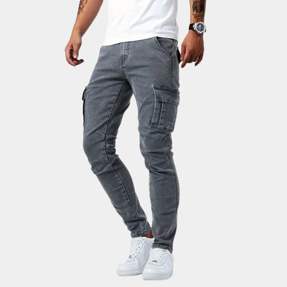 Amara - Stretch Cargo Trousers for Men for Summer