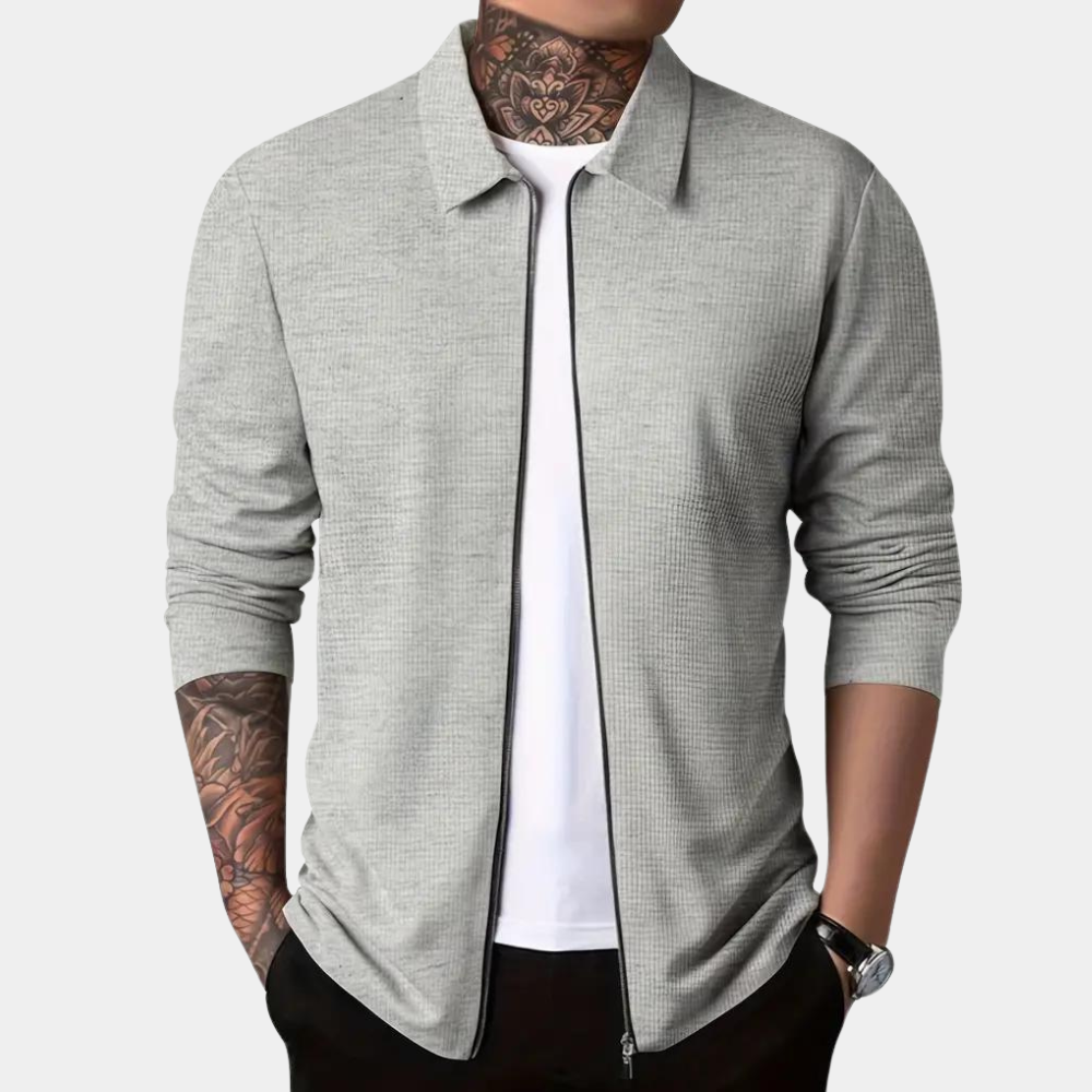 Casual men's zip jacket for summer