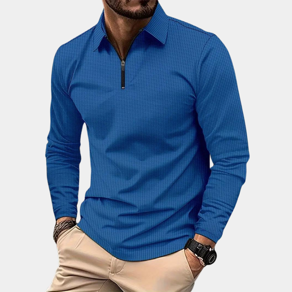 Casual summer jumper with v-neck for men