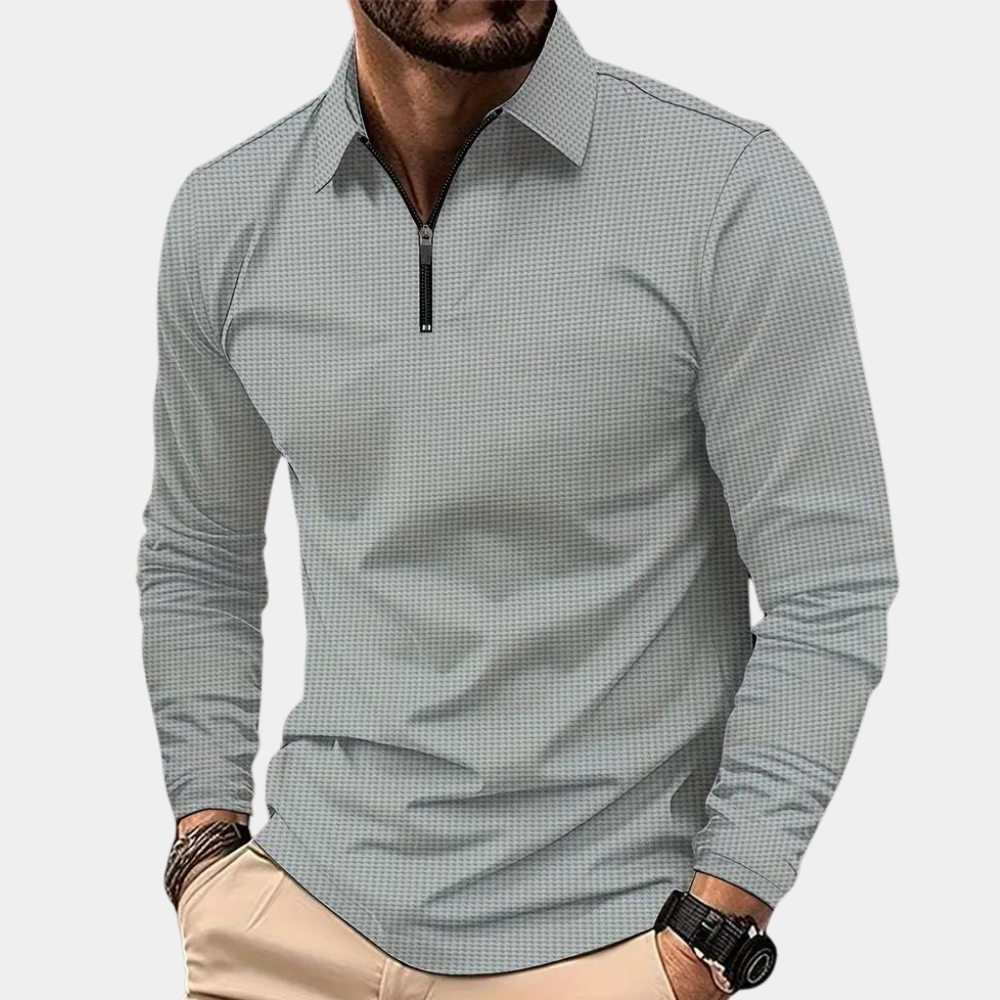 Casual summer jumper with v-neck for men