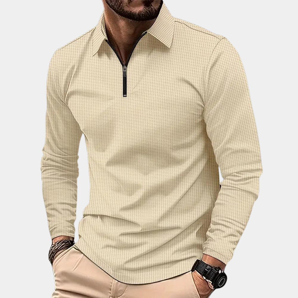 Casual summer jumper with v-neck for men