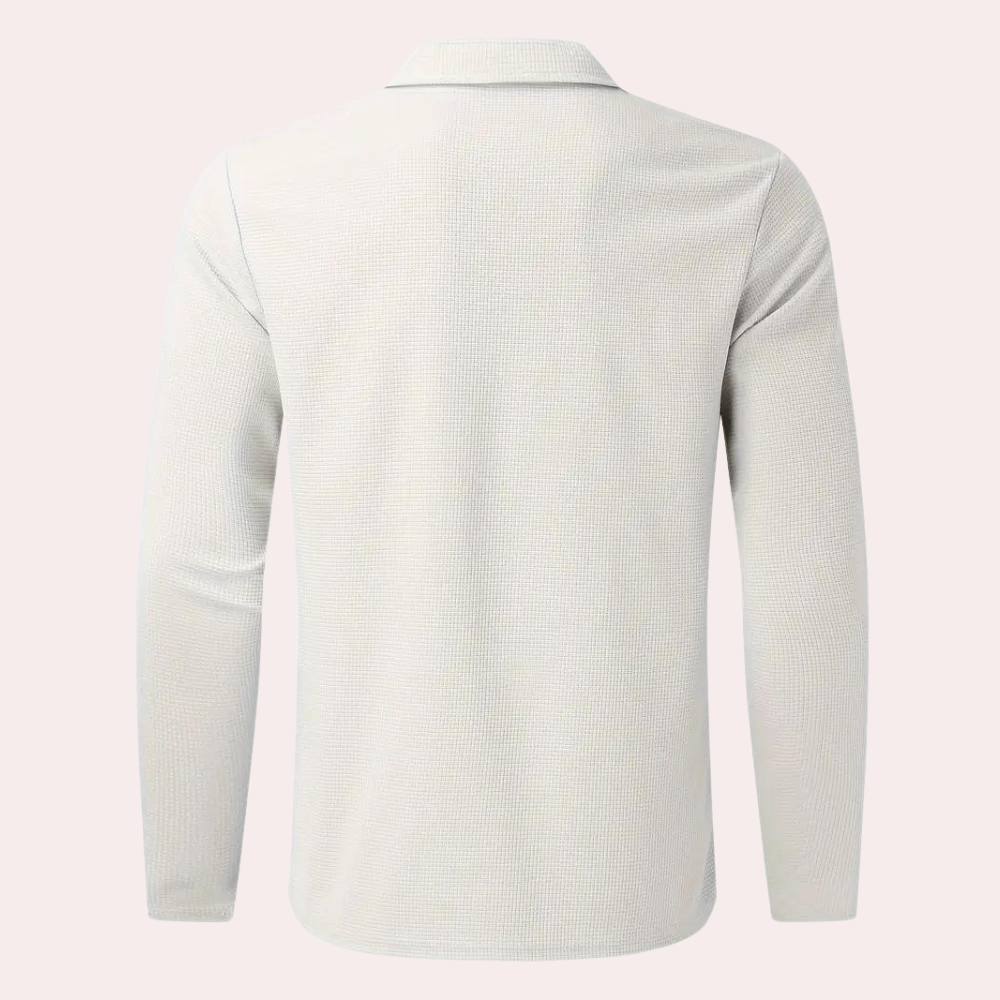 Casual summer jumper with v-neck for men