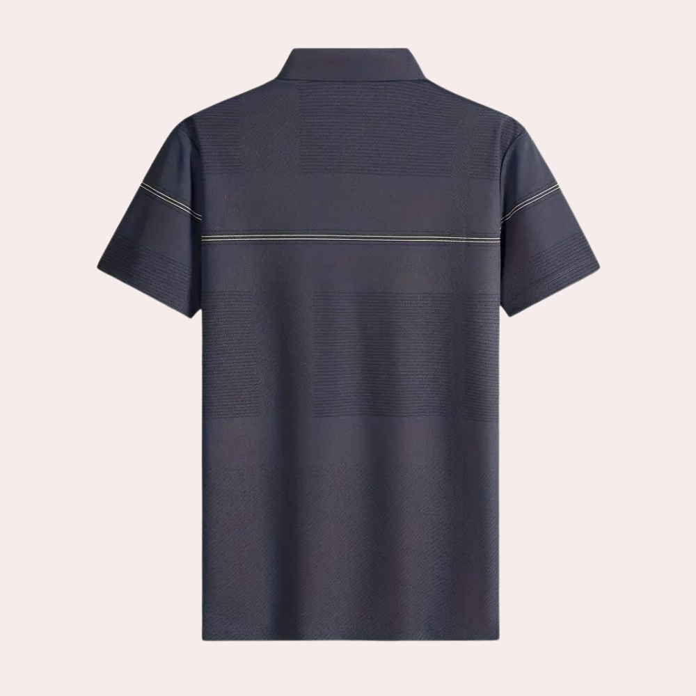 Stylish Striped Men's Polo Shirt for Summer