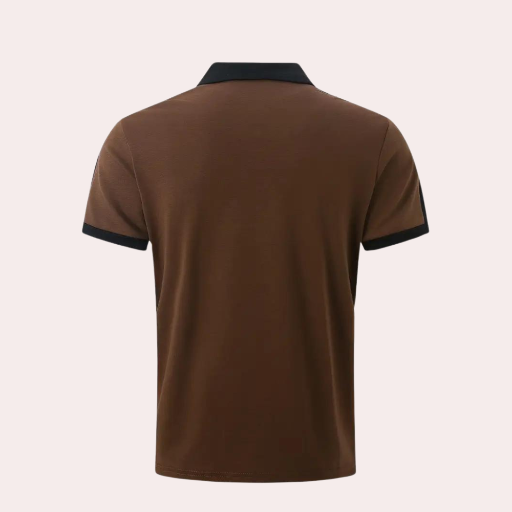 Summer Polo Shirt with Short Sleeves for Men