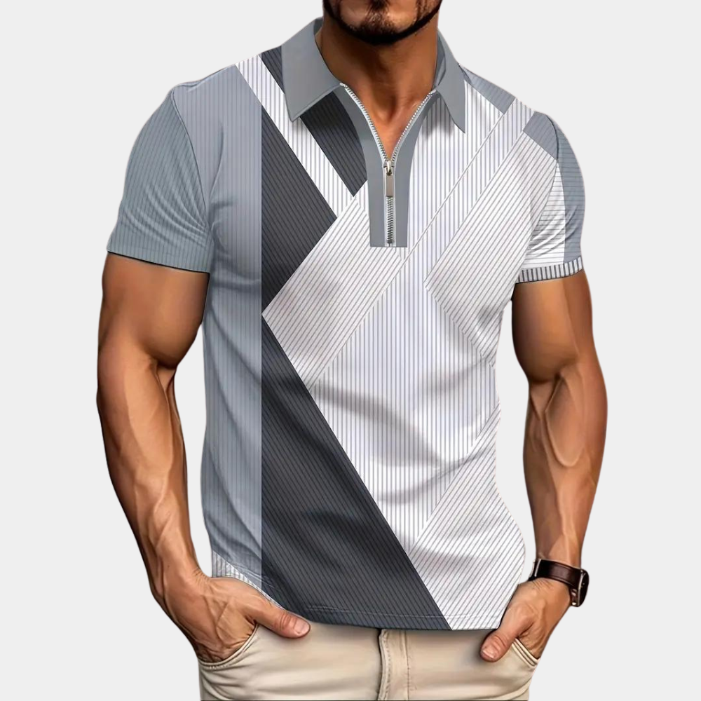 Stylish Summer Polo with Colour Block for Men