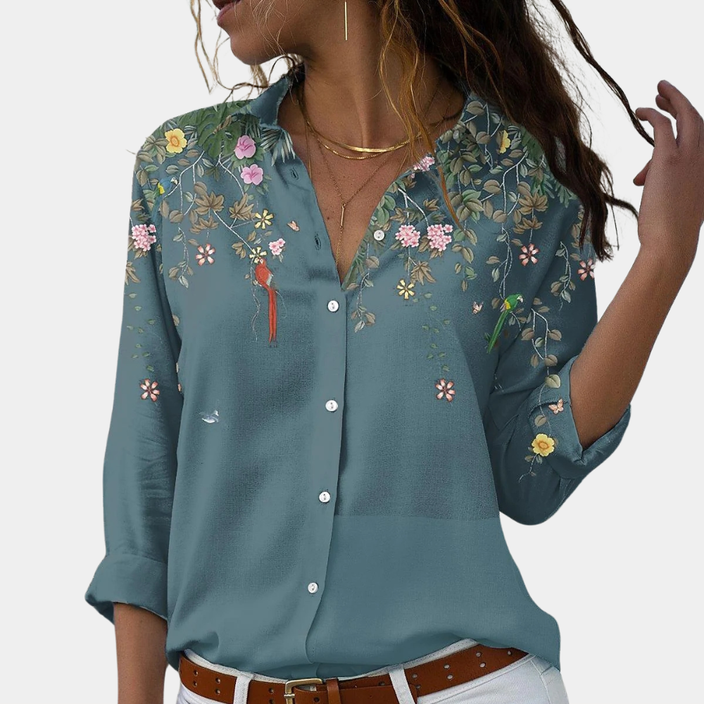 Summer Floral Women's Blouse