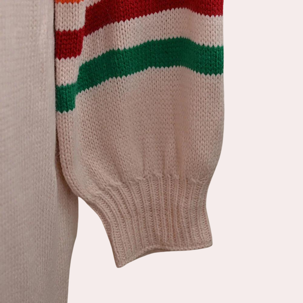 Summer Ladies' Cardigan with Rainbow Print