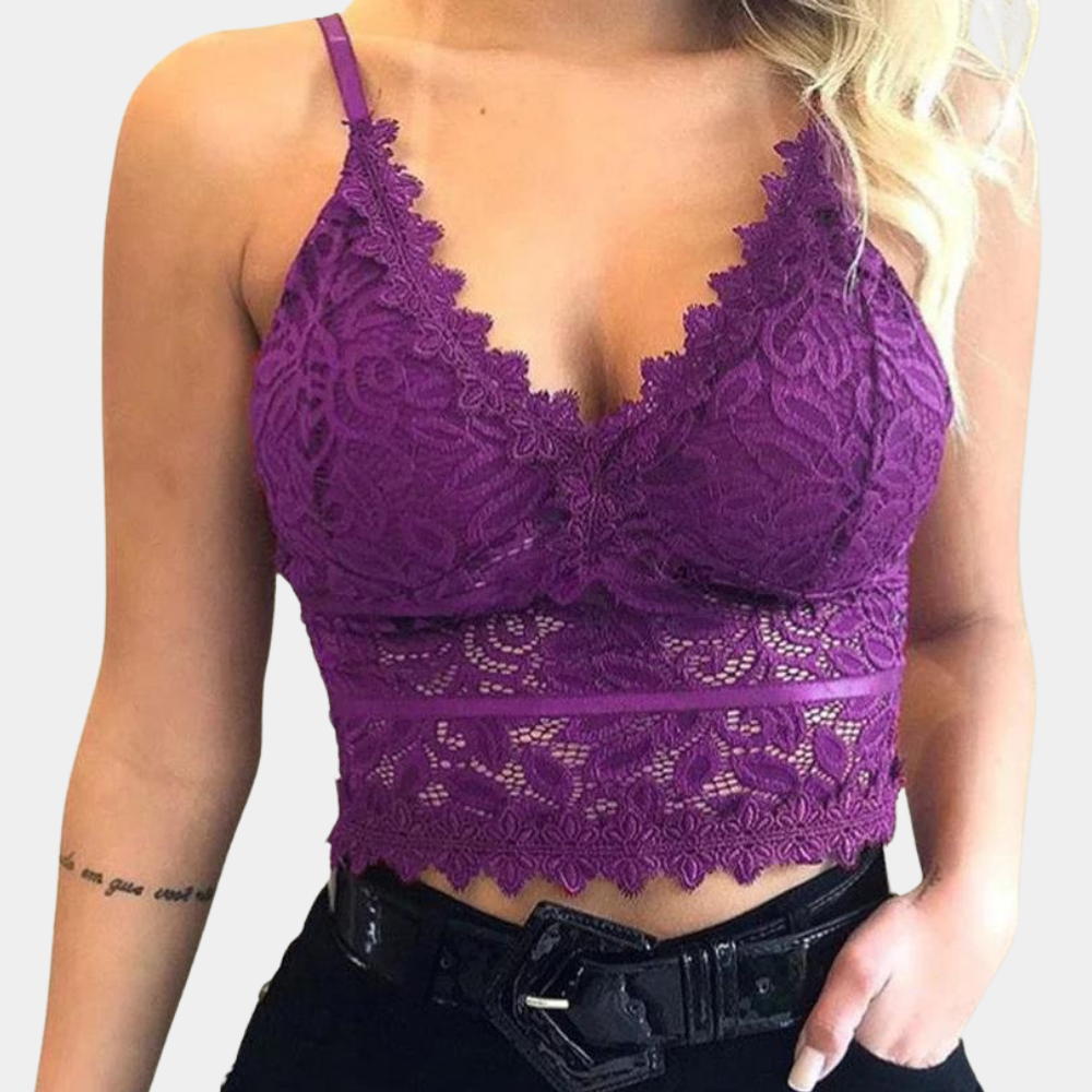 Stylish Summer Floral Lace Women's Top