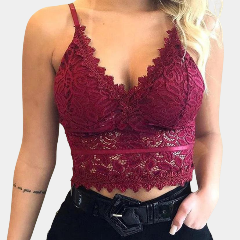 Stylish Summer Floral Lace Women's Top
