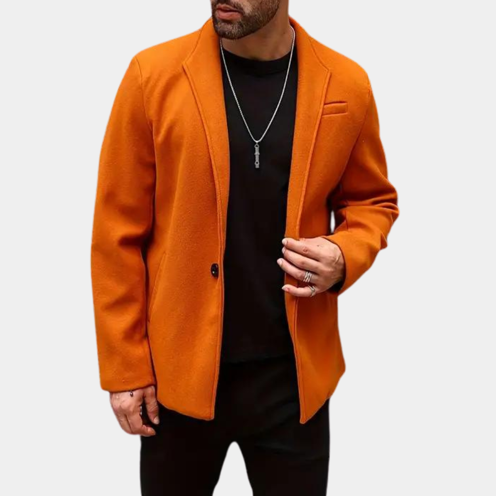 Stylish Orange Summer Men's Jacket