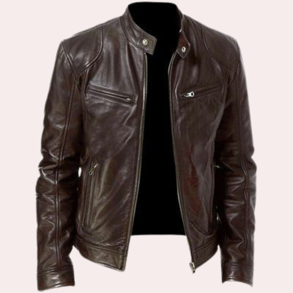 Luxury Men's Motorcycle Jacket for Summer