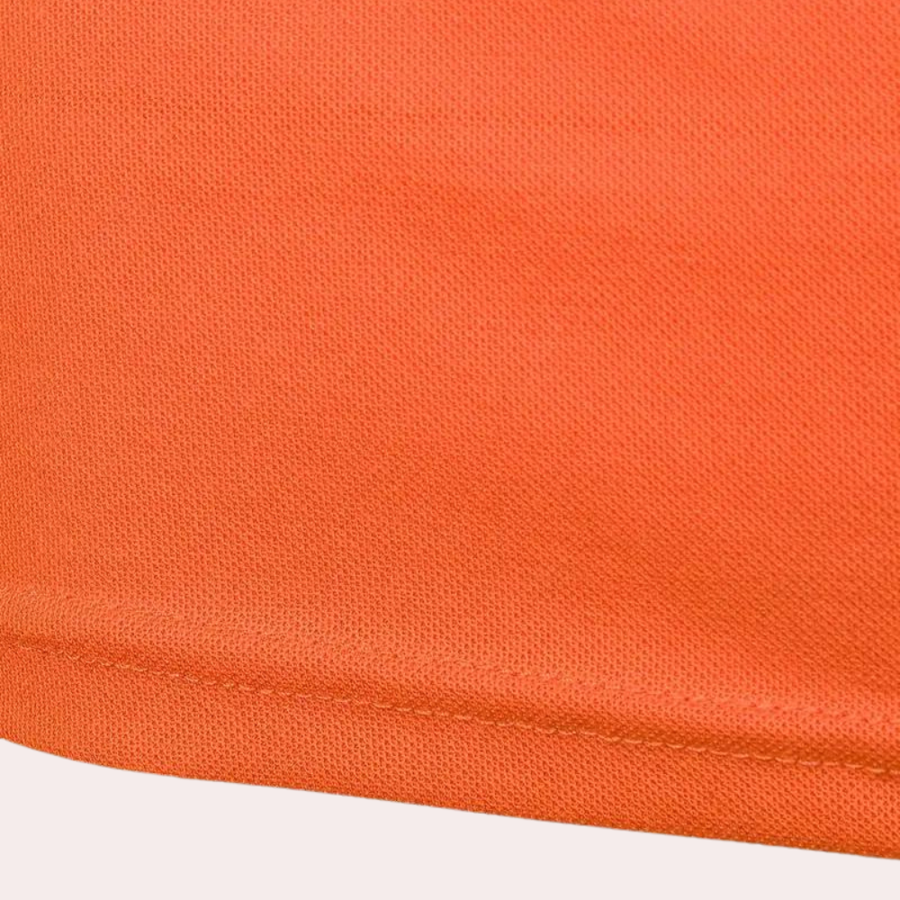 Stylish Orange Men's Polo Shirt for Summer