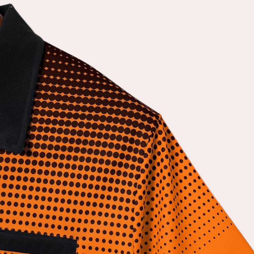 Casual Orange Summer Shirt for Men