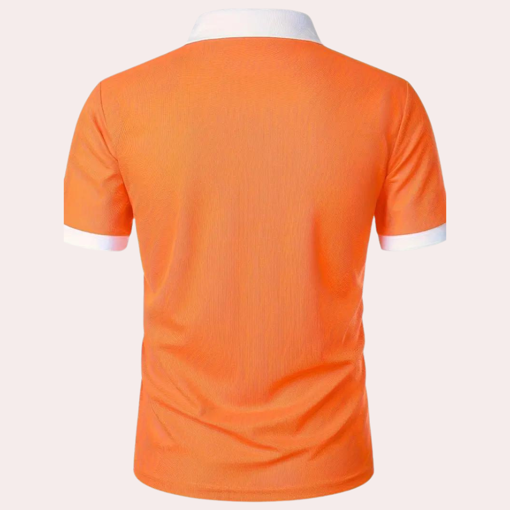 Classic Orange Men's T-Shirt for Summer