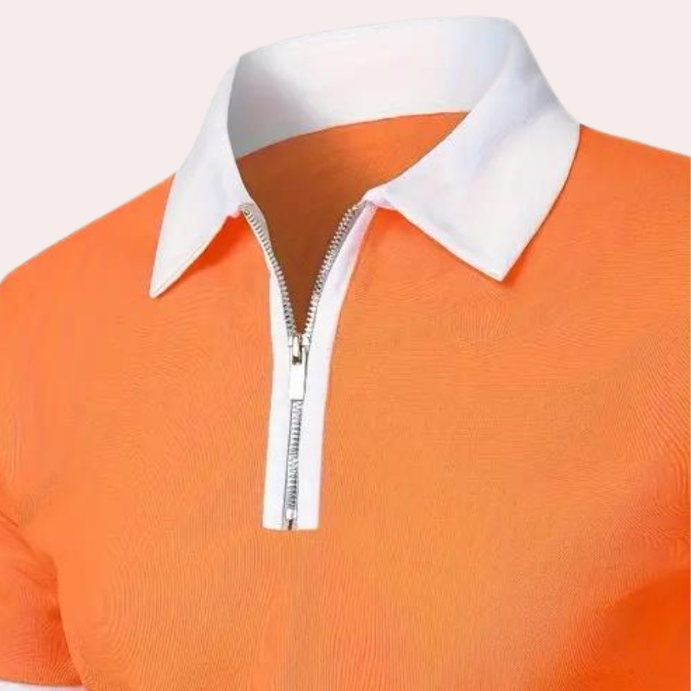 Classic Orange Men's T-Shirt for Summer