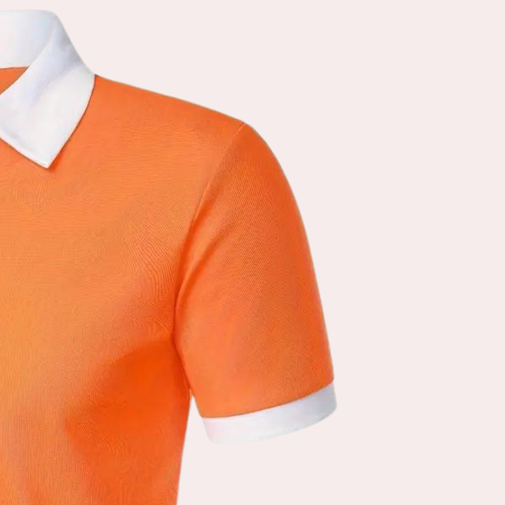 Classic Orange Men's T-Shirt for Summer