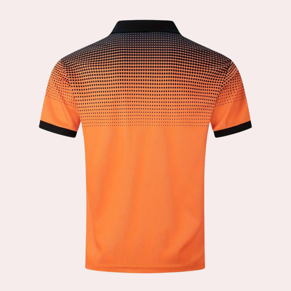 Stylish polo shirt with gradient for men - Perfect for summer
