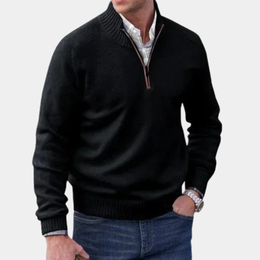 Stylish Summer Zip-Up Sweater for Men
