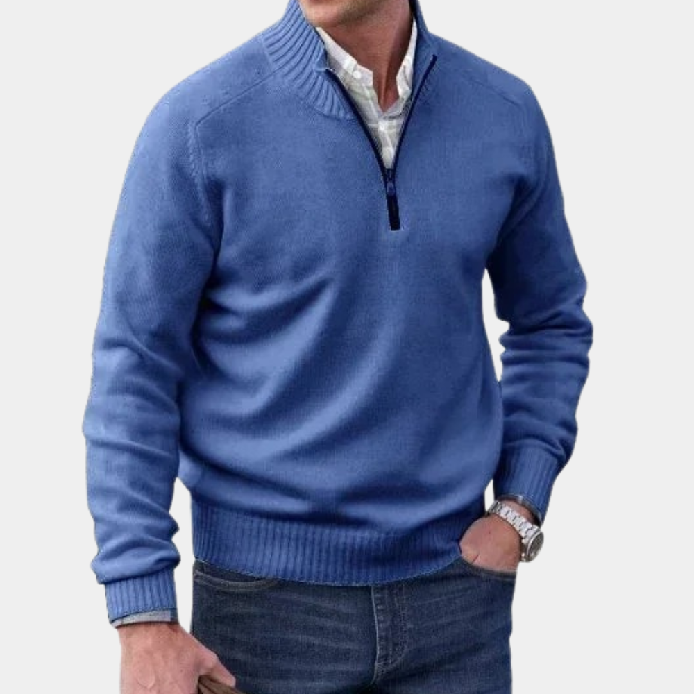 Stylish Summer Zip-Up Sweater for Men