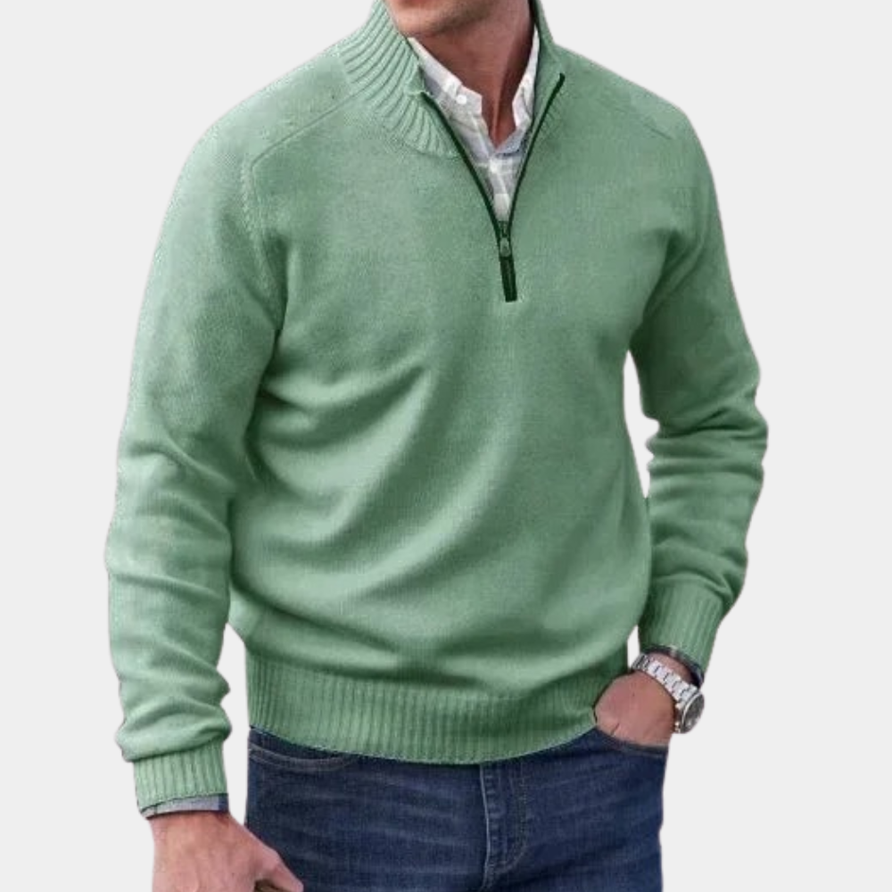Stylish Summer Zip-Up Sweater for Men