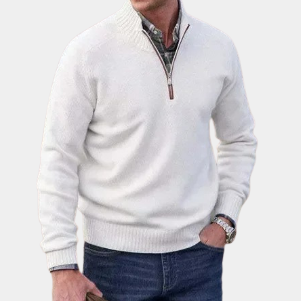Stylish Summer Zip-Up Sweater for Men