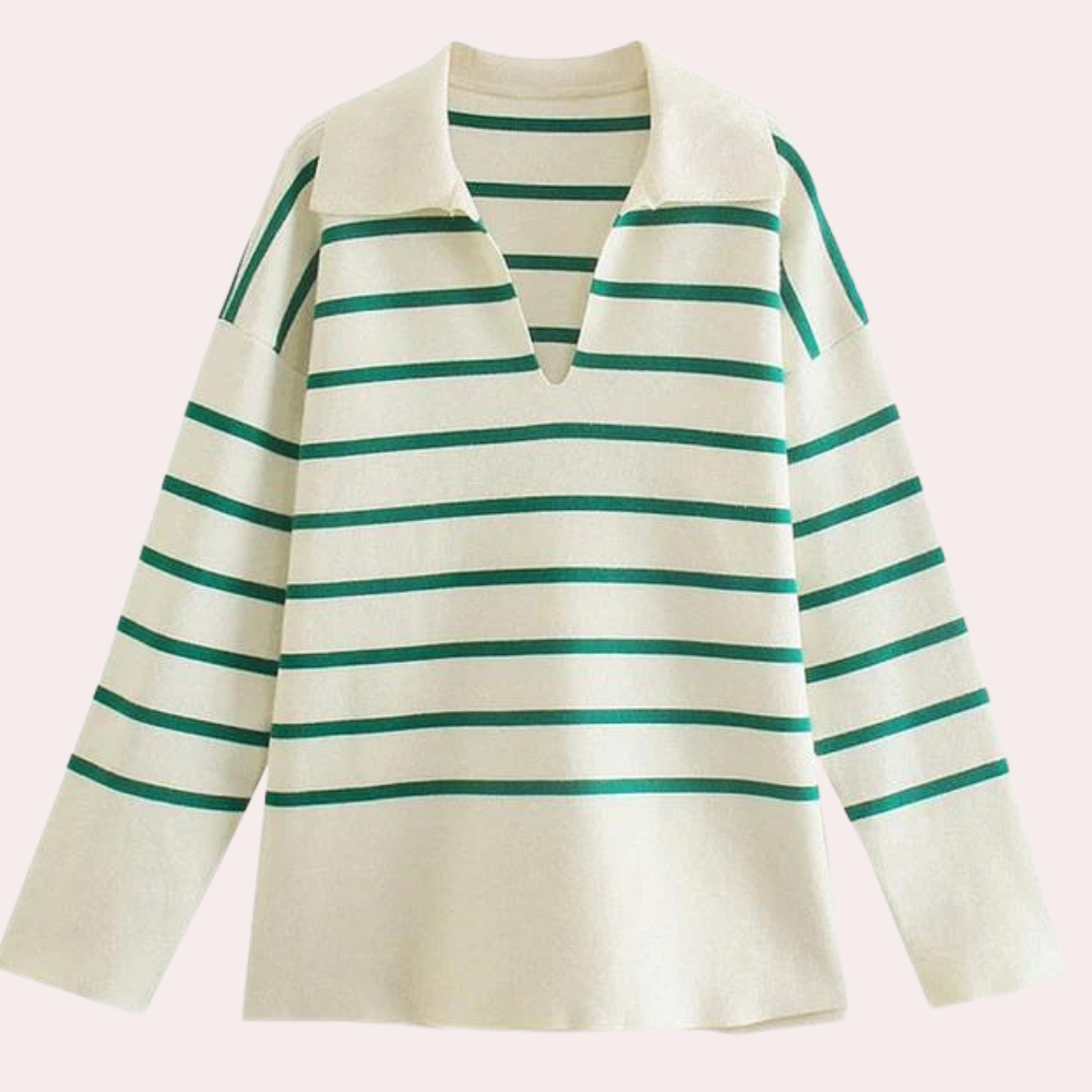 Striped Oversized Women's Jumper for Summer