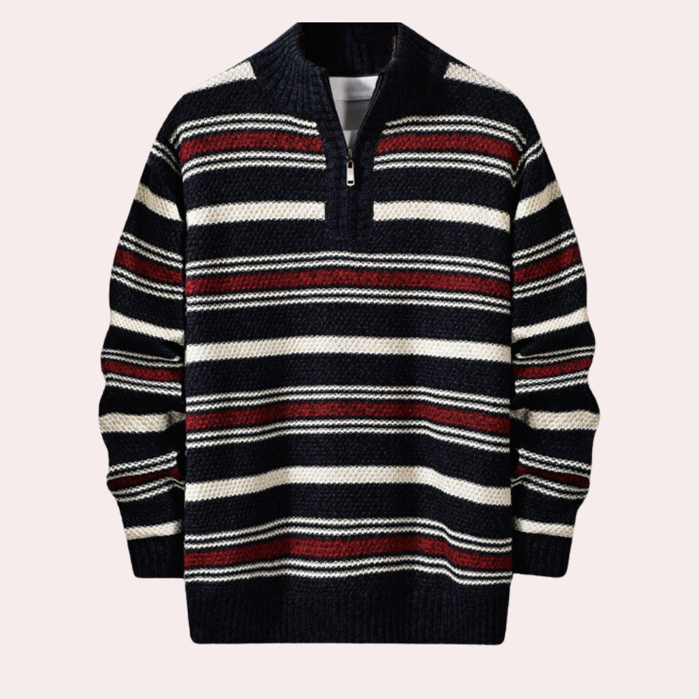 Bearach - Retro Striped Men's Sweater for Summer