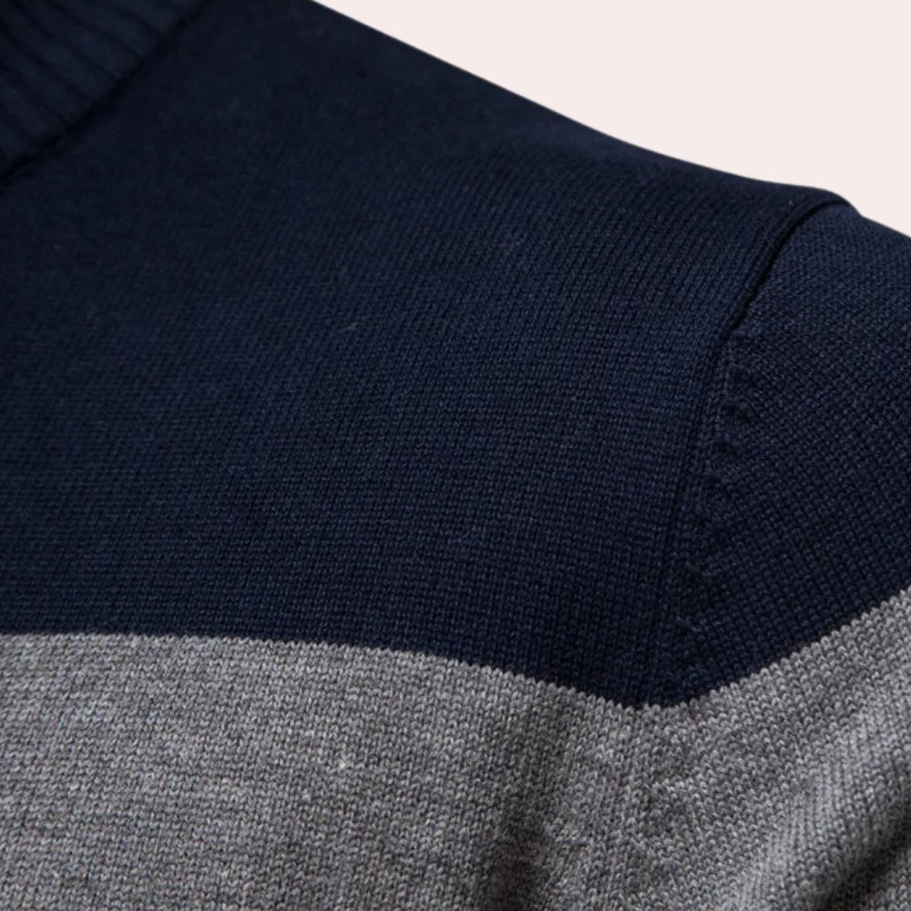 Trendy Striped Men's Sweater for Summer