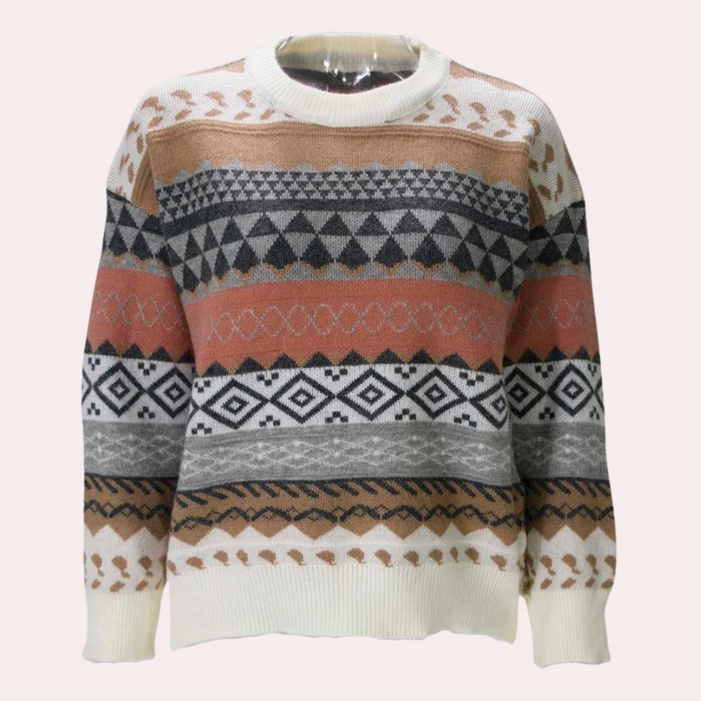 Vintage Striped Women's Jumper for Summer