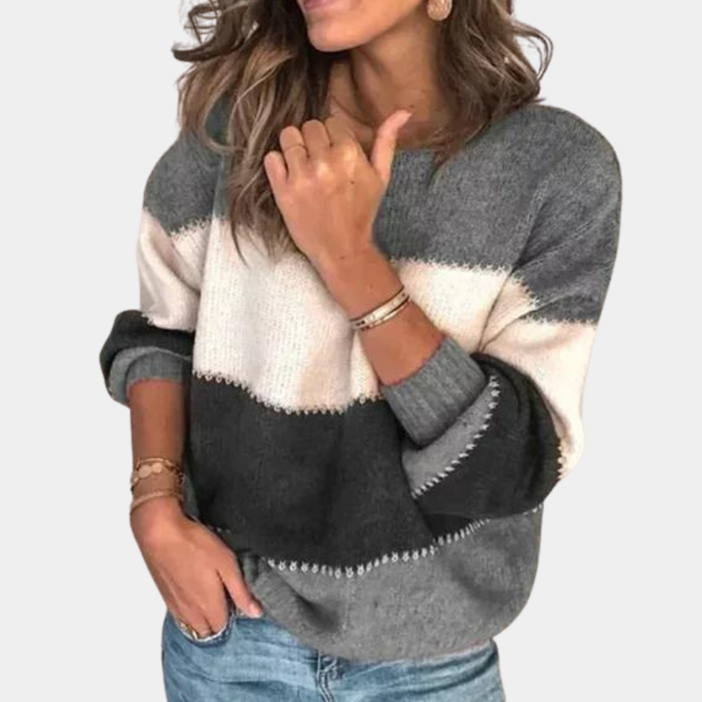 Claire - Chic Striped Ladies' Jumper for Summer
