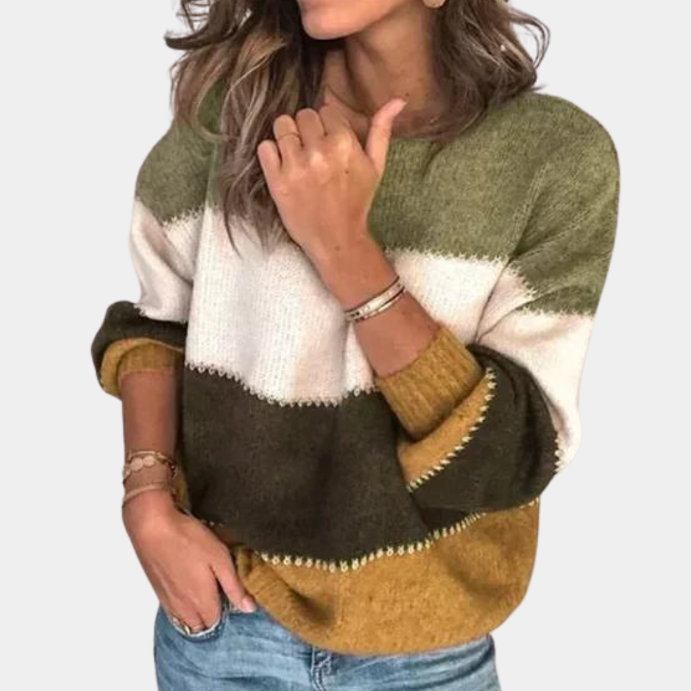Claire - Chic Striped Ladies' Jumper for Summer