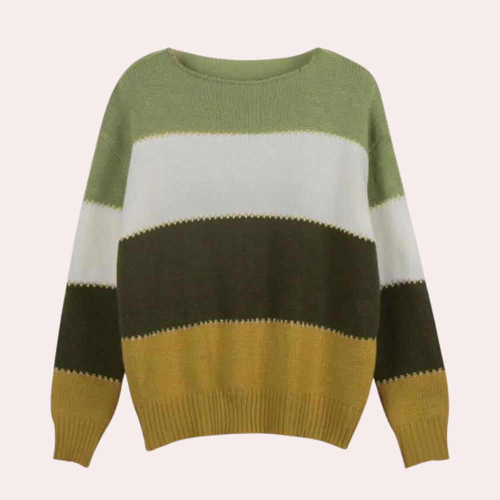 Claire - Chic Striped Ladies' Jumper for Summer