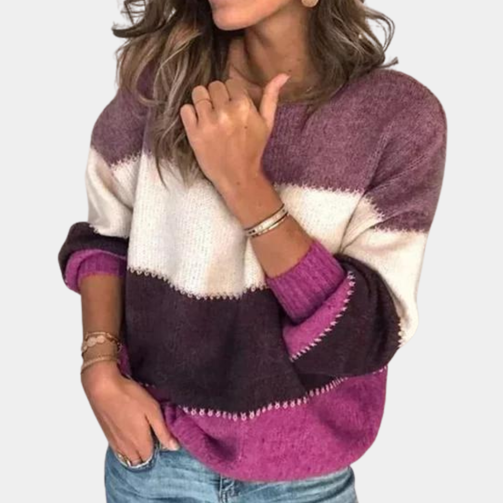 Claire - Chic Striped Ladies' Jumper for Summer
