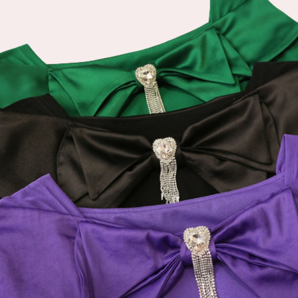 Belinda - Charming Summer Bow Blouse for Women