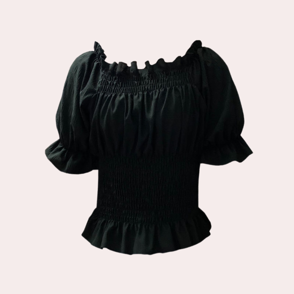 Agnes - Modern Summer Blouse with Puff Sleeves for Spring and Summer