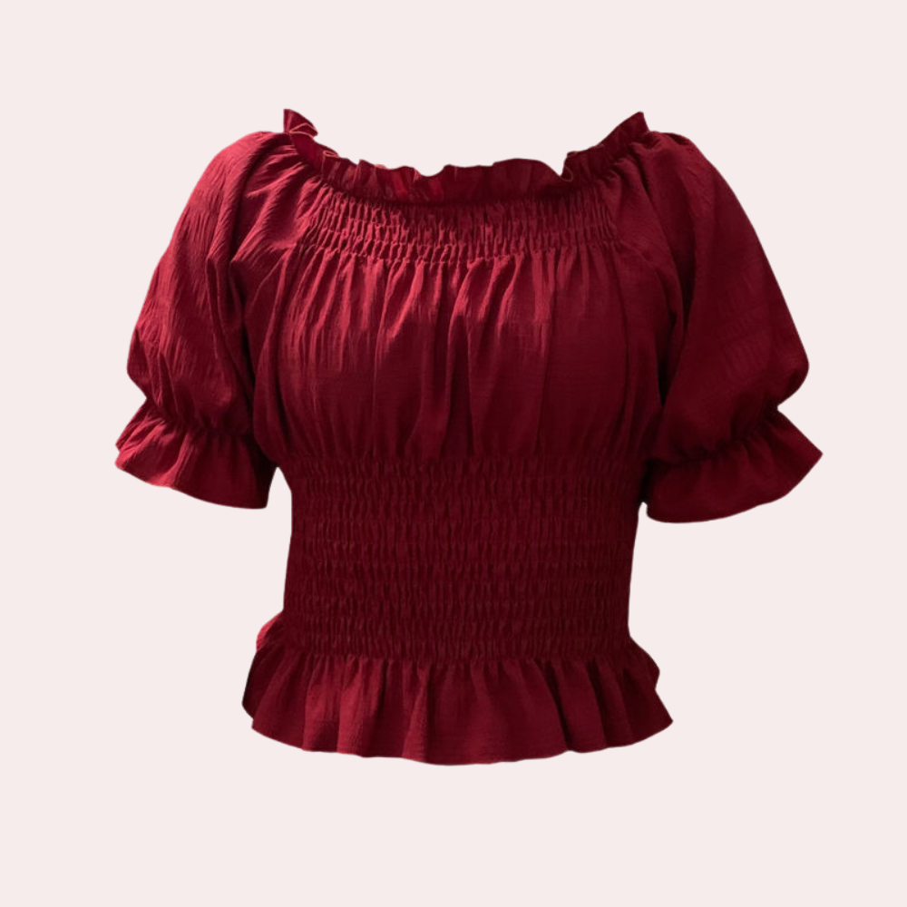Agnes - Modern Summer Blouse with Puff Sleeves for Spring and Summer