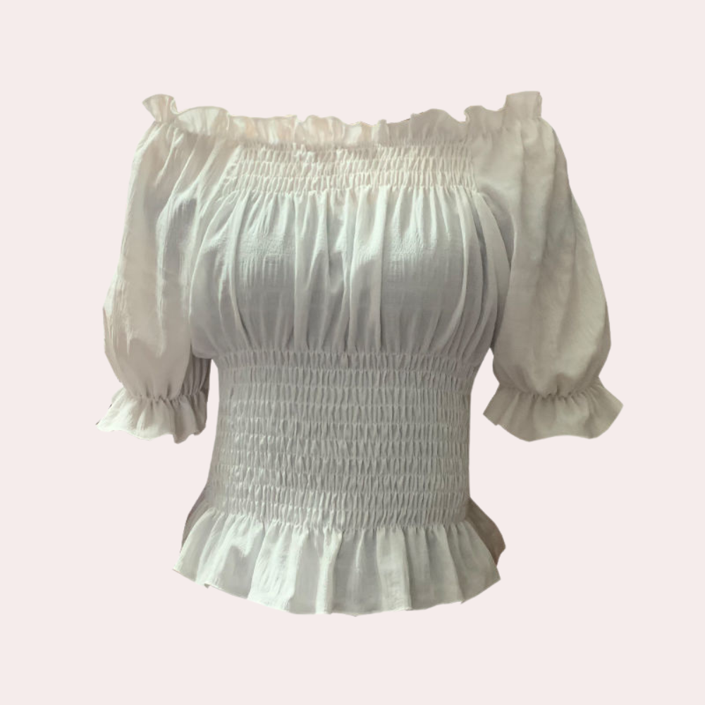Agnes - Modern Summer Blouse with Puff Sleeves for Spring and Summer