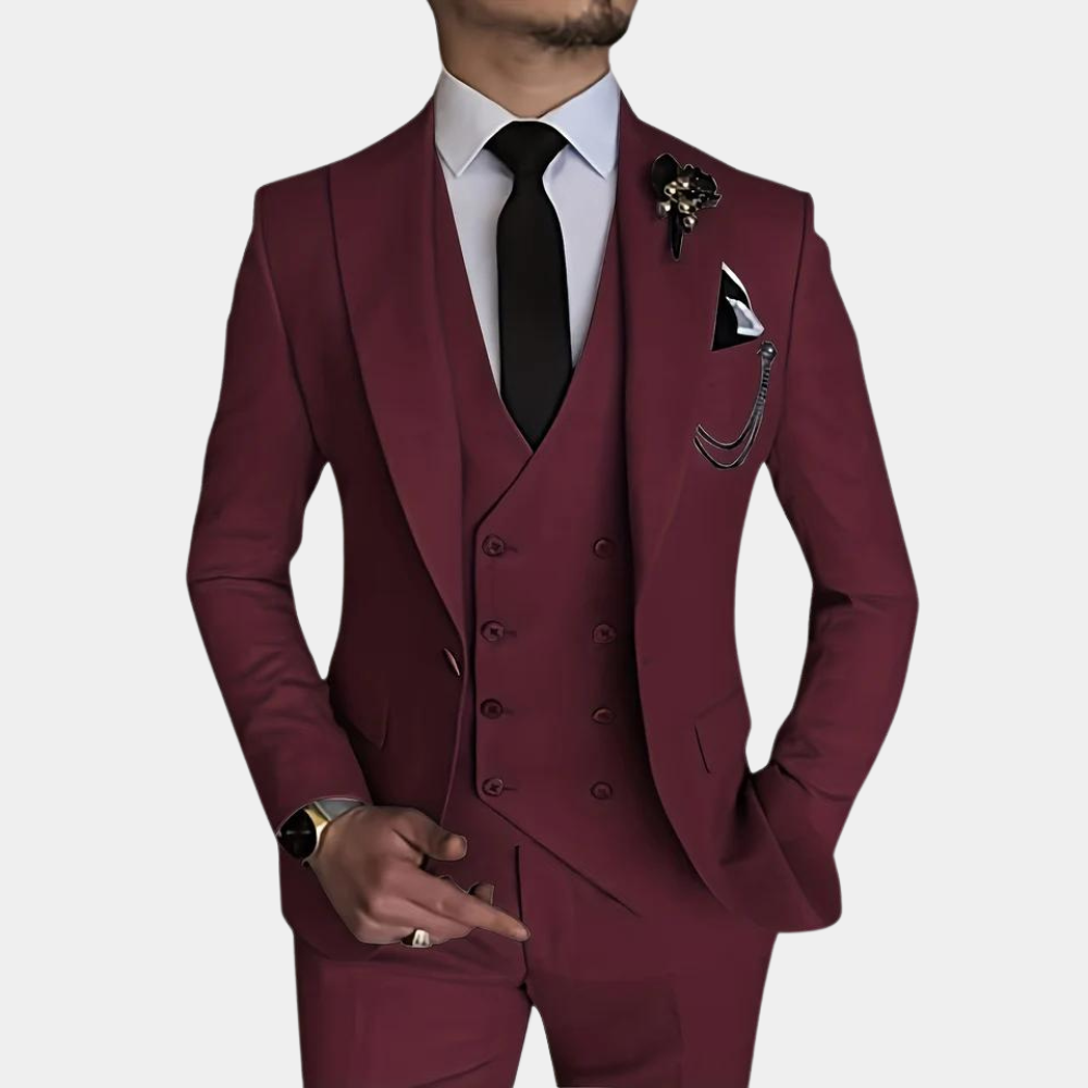 Adron - Refined 3-Piece Men's Suit for Summer