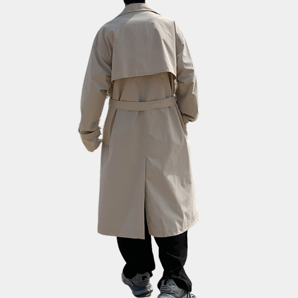 Vladimir - Elegant Long Men's Trench Coat for Spring and Summer