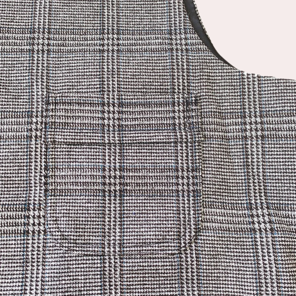 Classic Checked Men's Waistcoat for Summer