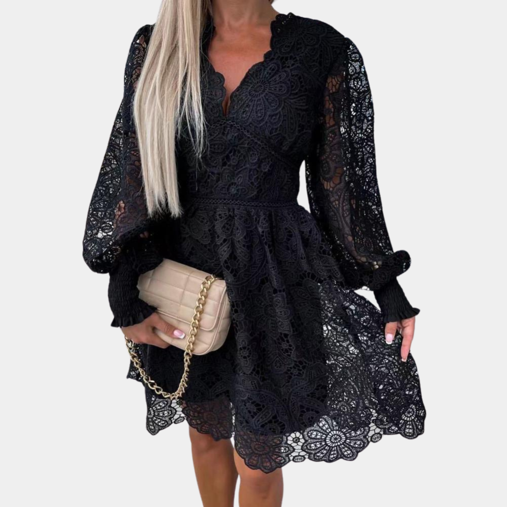 Summer Lace Midi Dress for Women