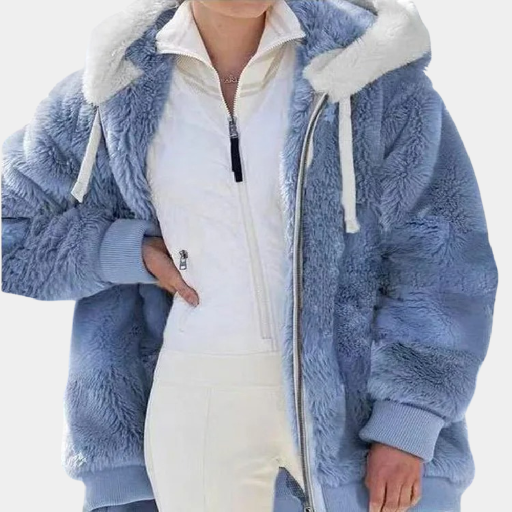 Warm Women's Jacket with Hood
