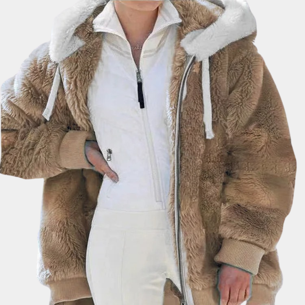 Warm Women's Jacket with Hood
