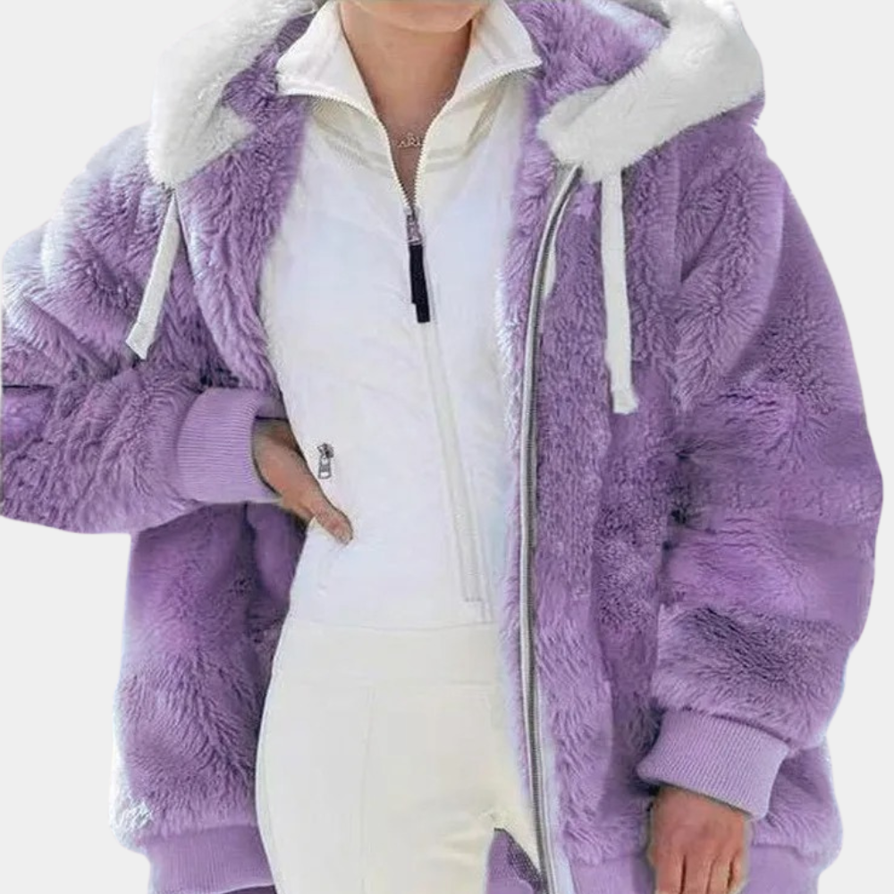 Warm Women's Jacket with Hood