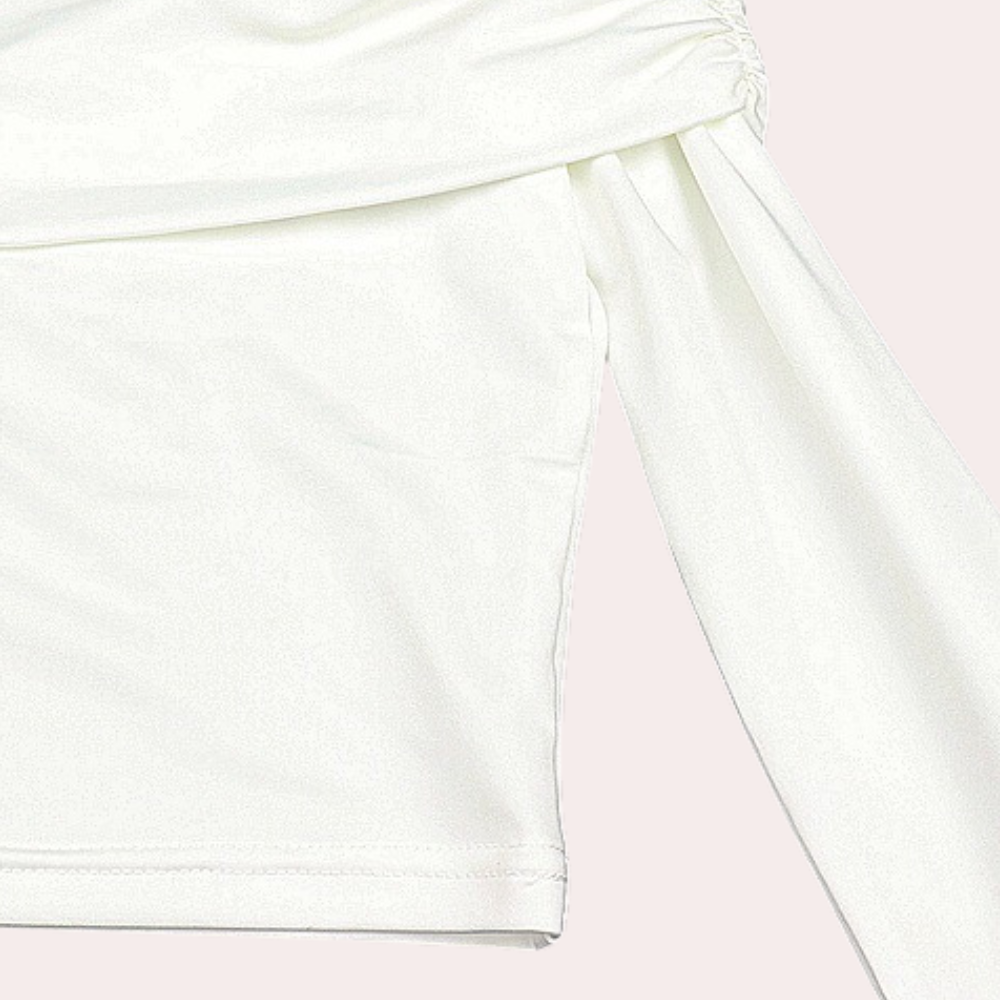 Women's Long Sleeve Off-Shoulder Top for Summer